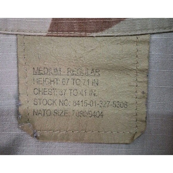 US Army Desert Camo Infantry Jacket Sz Med Flag/ 3rd Infantry Division/Sergeant - Picture 4 of 14